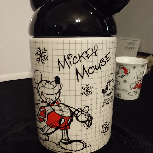 Disney Mickey Holiday Christmas Jar and Mug set - Picture 5 of 8